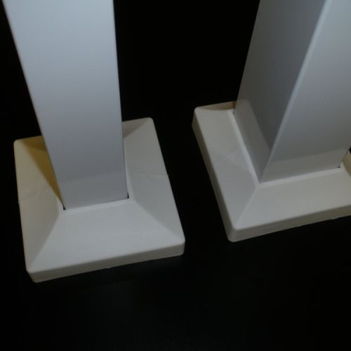 White baseplate cover for aluminum railing posts