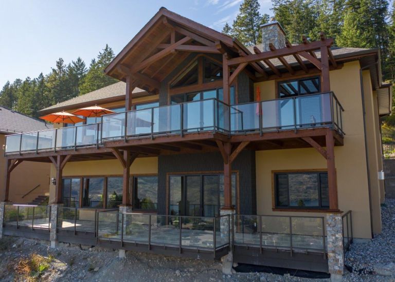 Aluminum & Glass Railings kit by Harmony Homes.