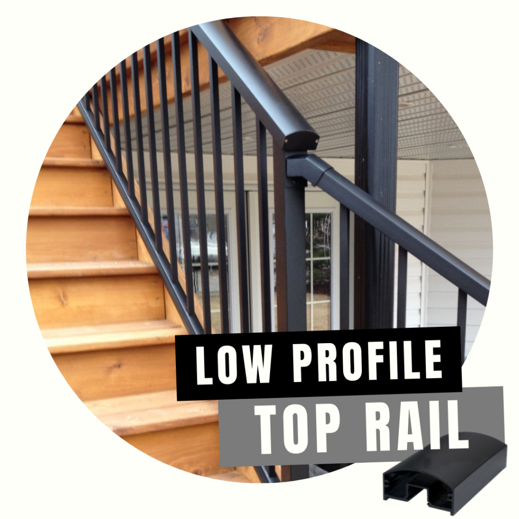 DekSmart Railings Low Profile Top Rail logo image.
